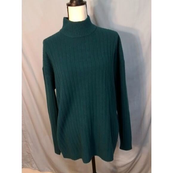 Eddie Bauer teal turtle neck sweater - Picture 1 of 6